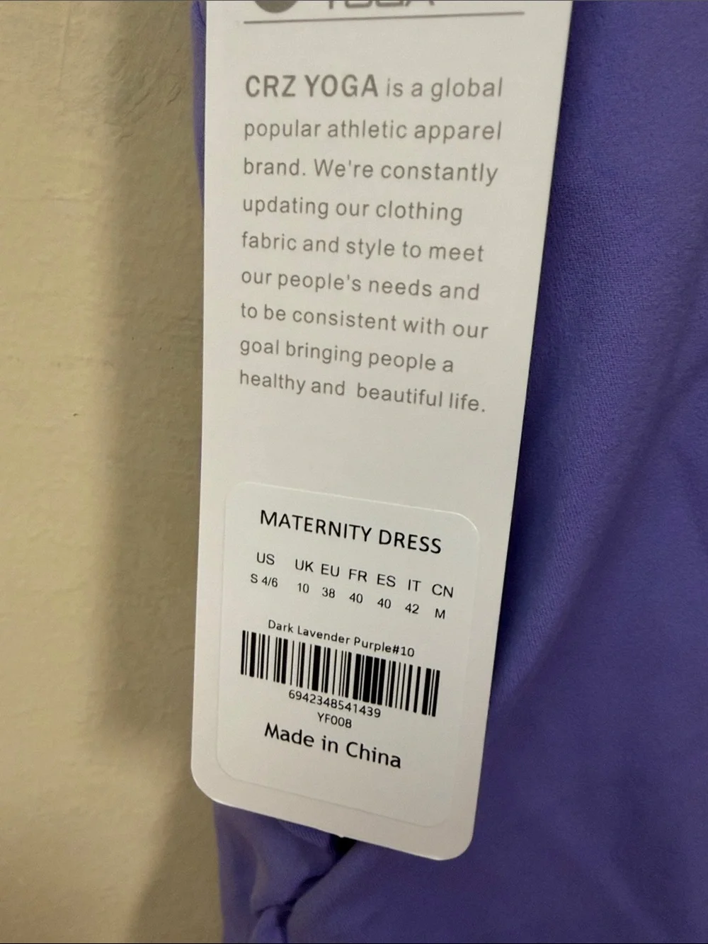 New! CRZ Yoga Butterluxe Sleeveless Maternity Dress - Picture 4 of 6
